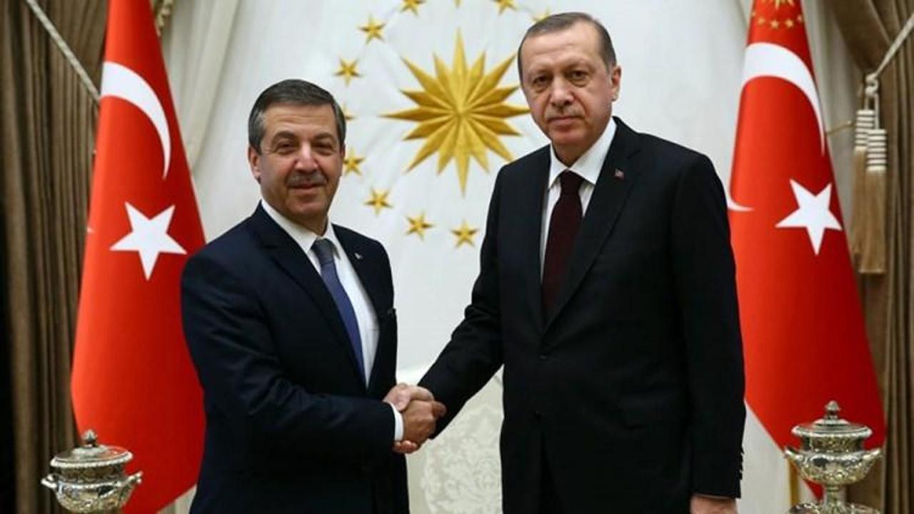 Erdoğan KKTC Dışişleri Bakanını kabul etti