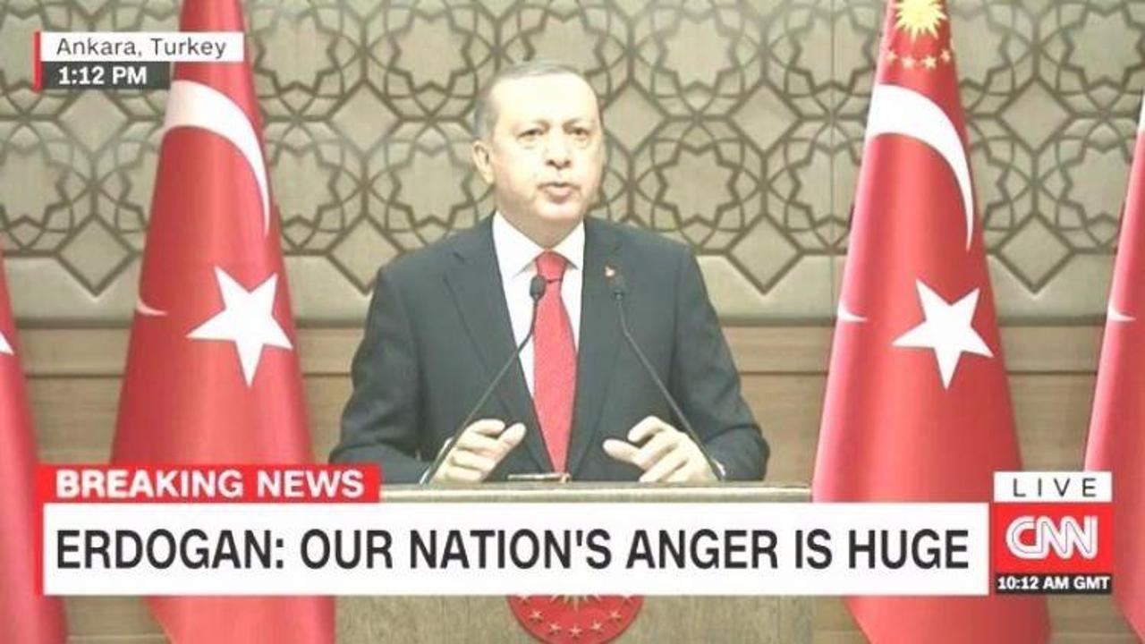 CNN'de bir ilk: Erdoğan'ı canlı verdi!