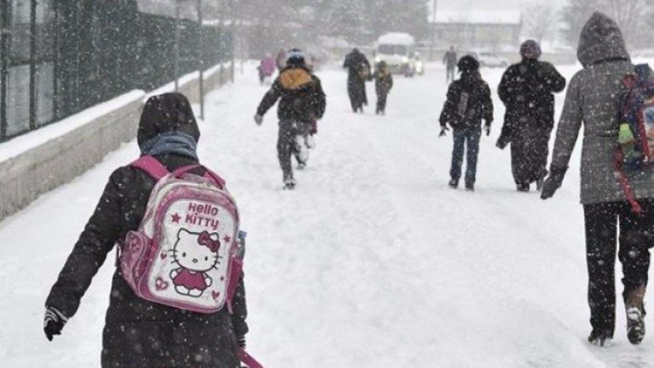 Beklenen kar başladı! Edirne'de okullar tatil