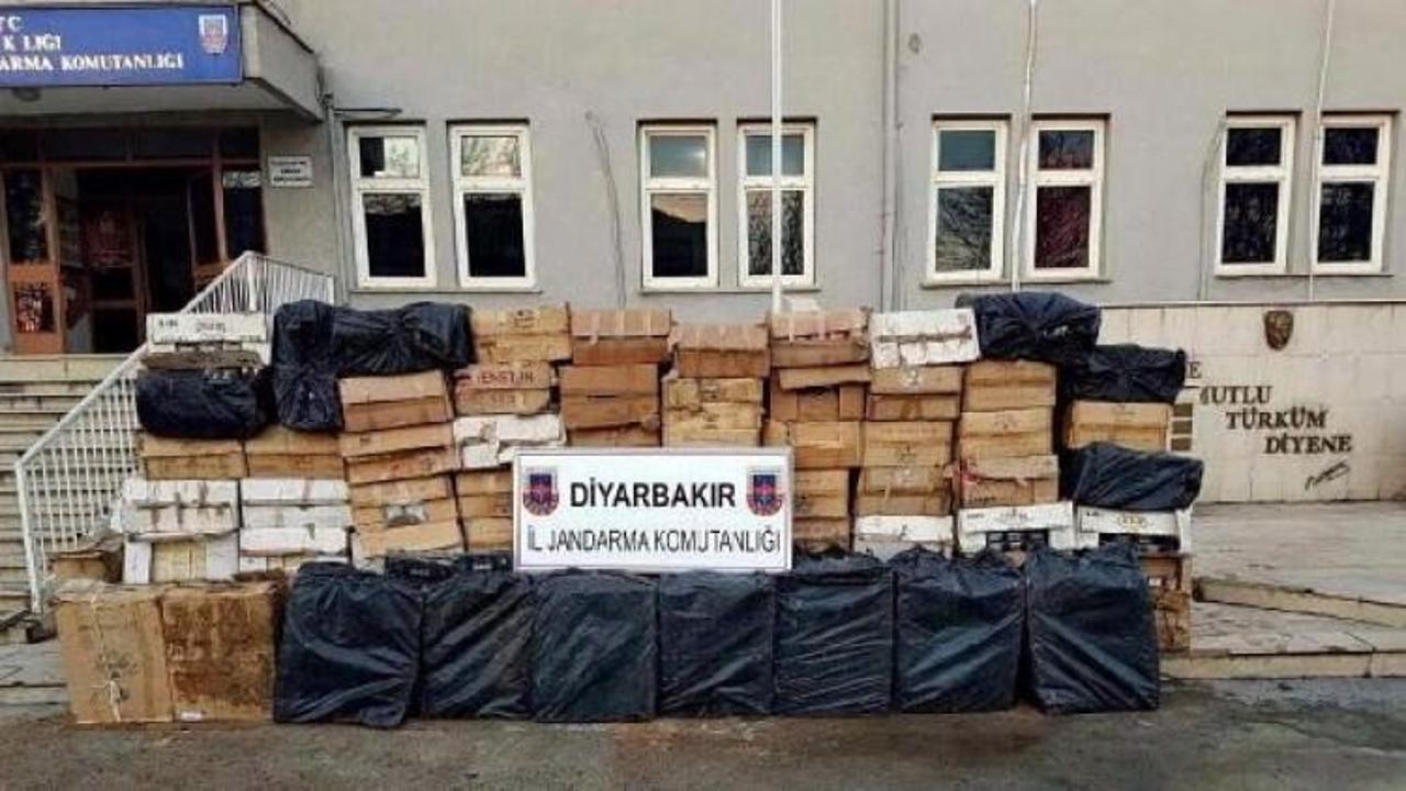 Diyarbakır'da 350 bin liralık sigara operasyonu