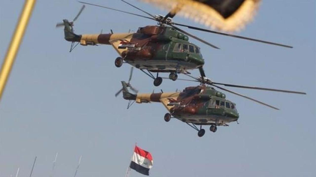Irak'ta askeri helikopter düştü