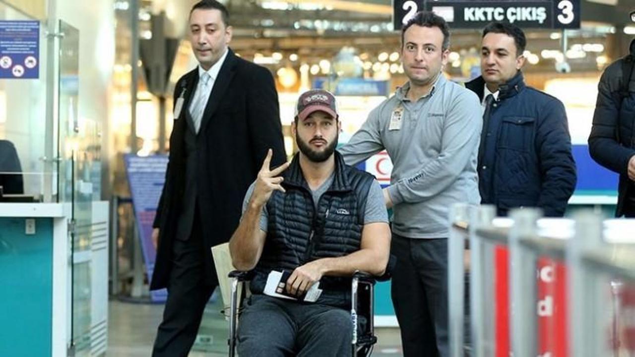 Saldırıdan kurtuldu, Türkiye'den böyle gitti