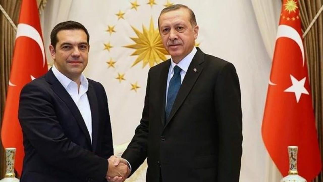 Cumhurbaşkanı Erdoğan Çipras'la görüştü