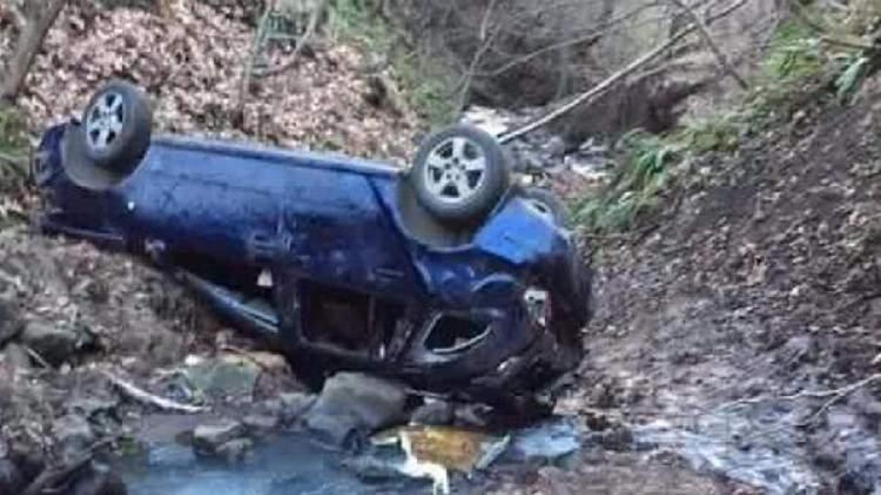 Trabzon’da otomobil dereye uçtu: 1 ölü, 2 yaralı