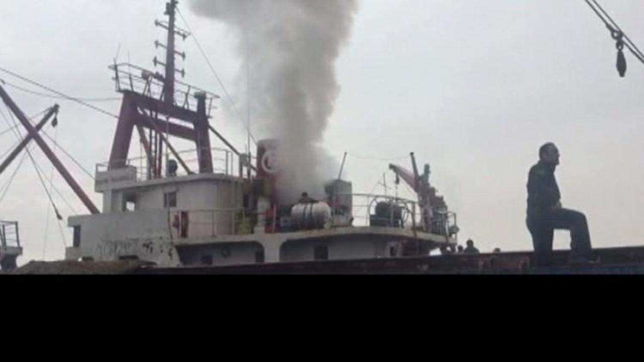 Maltepe’de korkutan gemi yangını