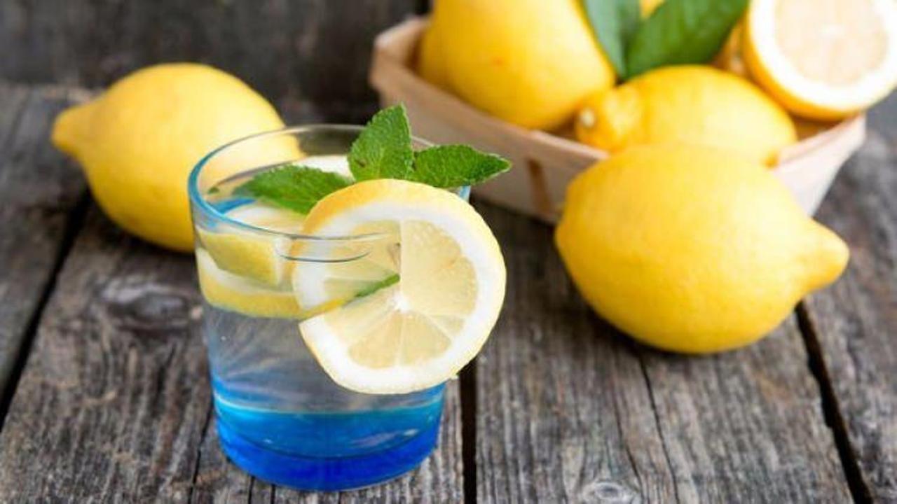 En faydalı limonlu su tarifi