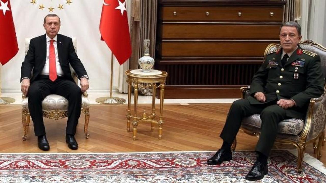 Cumhurbaşkanı Erdoğan Akar'ı kabul etti