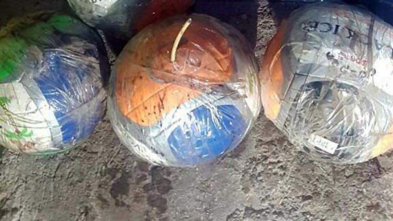 Voleybol topu i&ccedil;inde bomba! Facia &ouml;nlendi