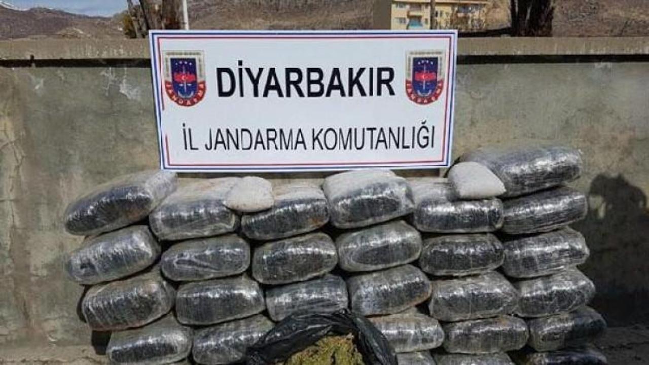 Diyarbakır'da 574 kilo esrar ele geçirildi