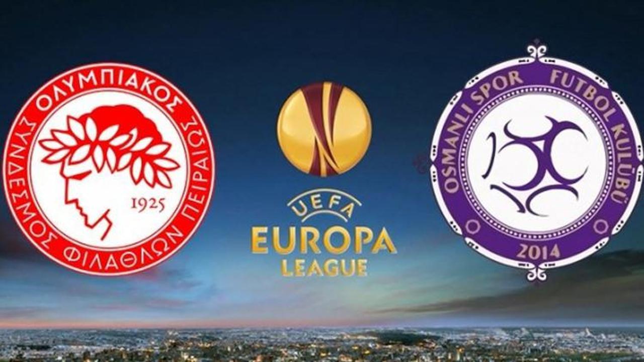 Olympiakos - Osmanlıspor ma&ccedil;ı hangi kanalda? Tam saat ka&ccedil;ta?