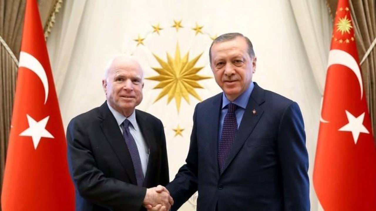 Erdoğan, John McCain’i kabul etti