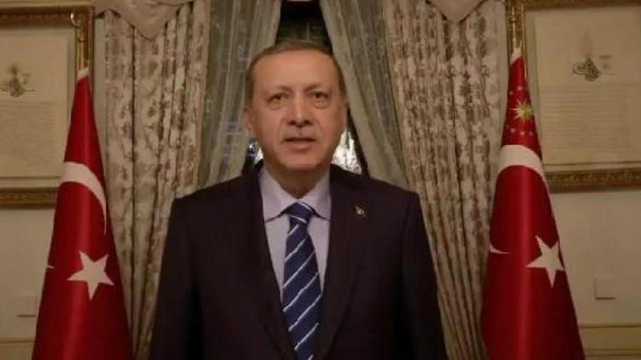 Cumhurbaşkanı Erdoğan'dan videolu teşekkür