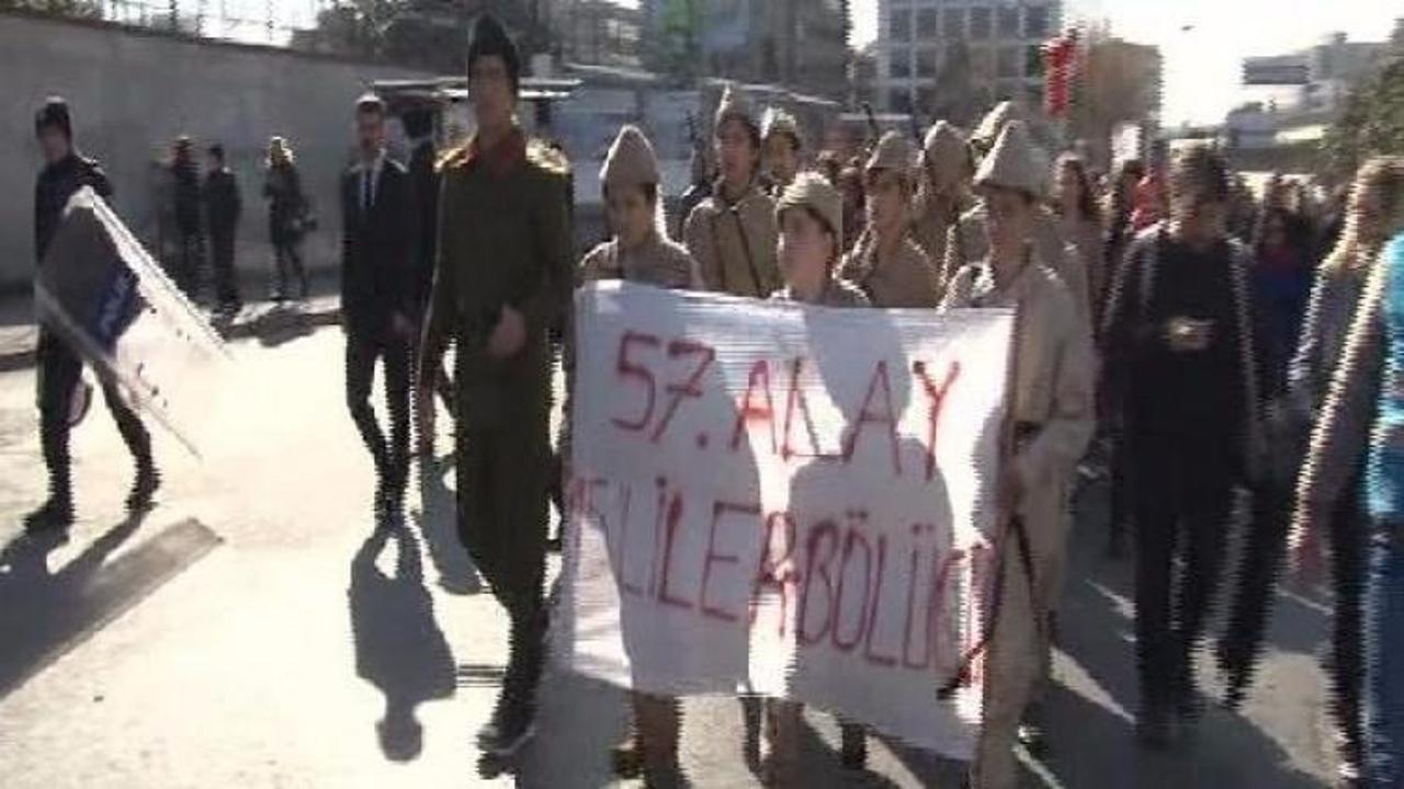 Ülkücülerden '57. Alay İstanbul yürüyüşü'