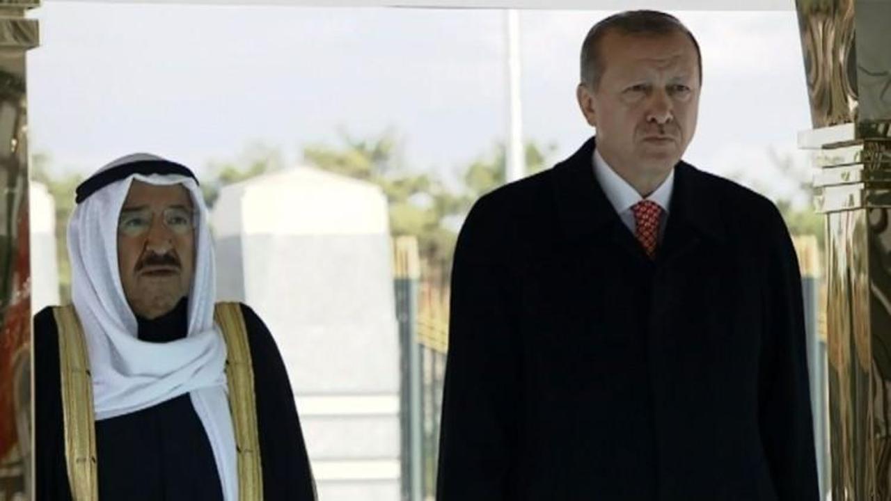  Erdoğan Kuveyt Emiri Sabah’ı törenle karşıladı