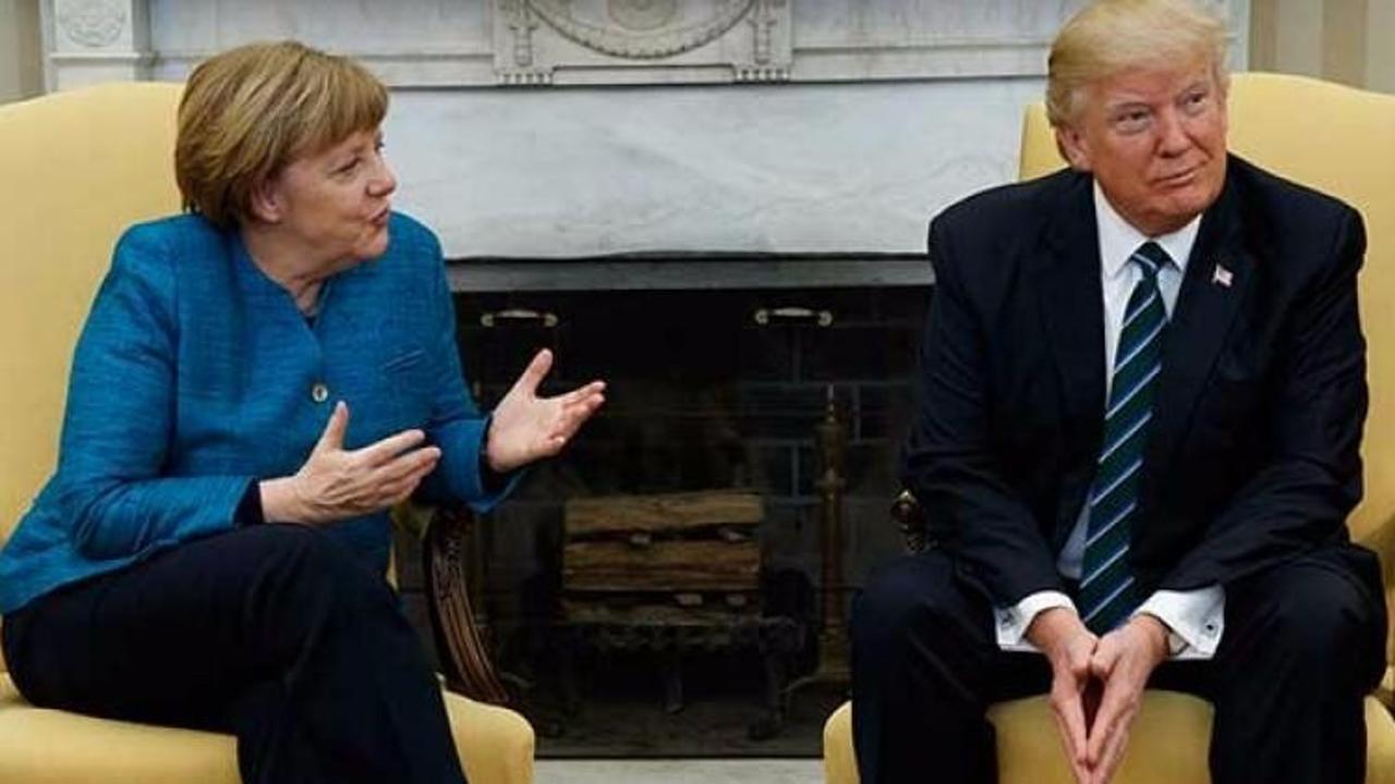 Merkel'den Trump'a gönderme!
