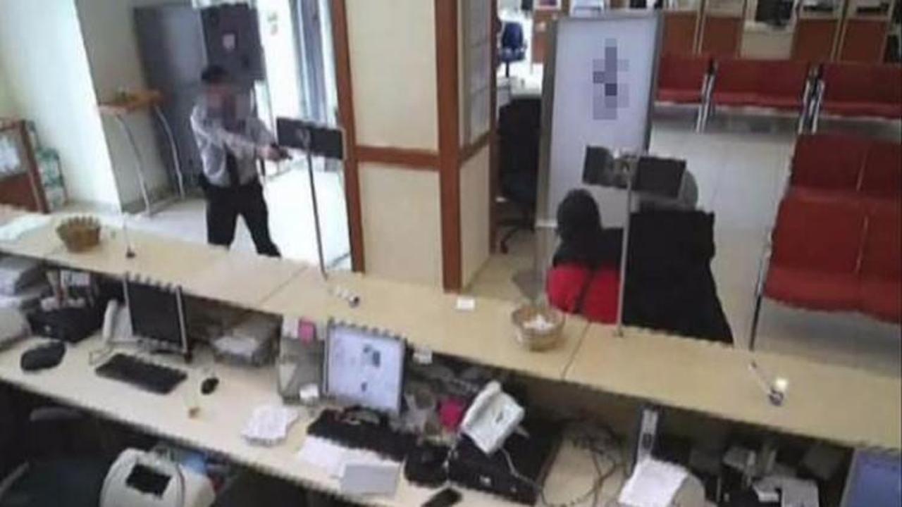 Bankadaki inanılmaz anlar ortaya &ccedil;ıktı