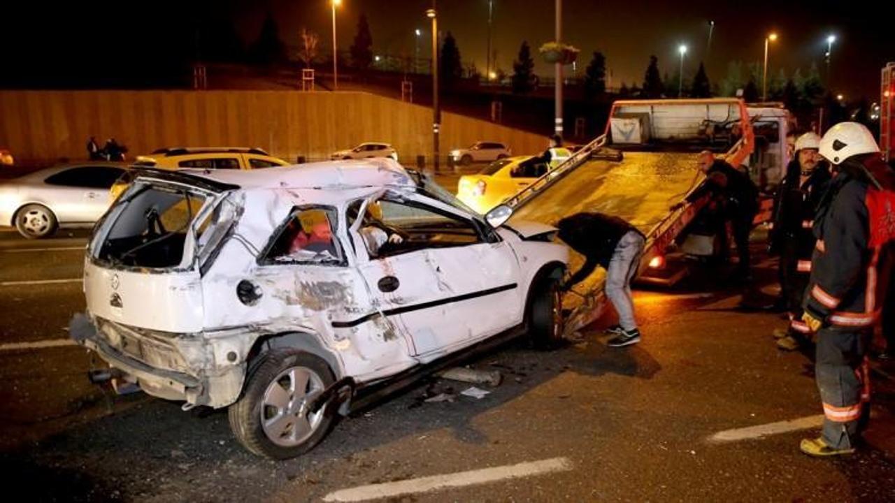 İstanbul'da feci kaza:  5 yaralı