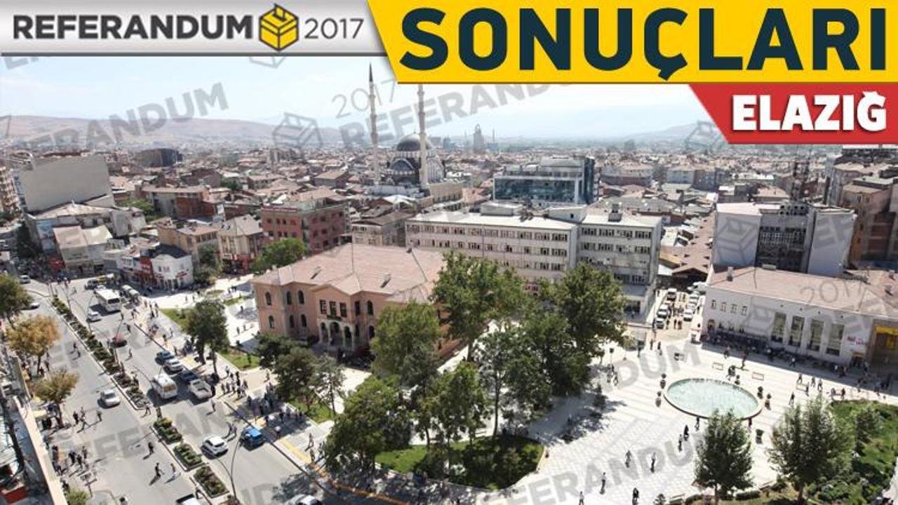16 Nisan Elazığ referandum seçim sonuçlar! Oy oranları yüzde kaç?