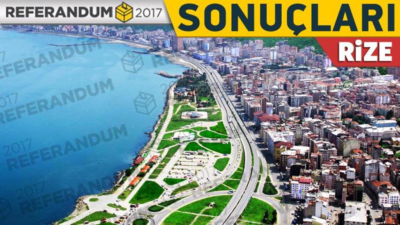 16 Nisan Rize seçim sonuçları! Kaç bin evet oyu çıktı?