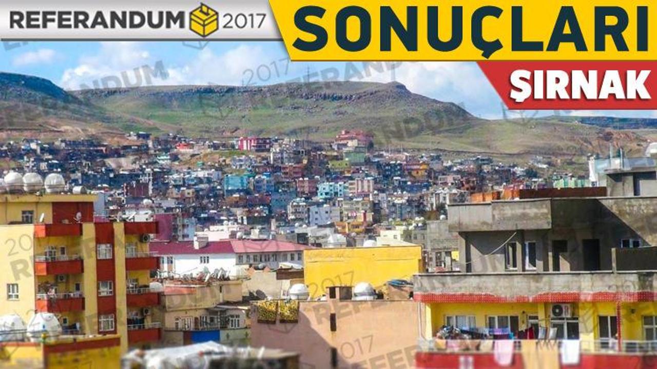 16 Nisan Şırnak referandum sonuçları! Kesin sonuçları gör
