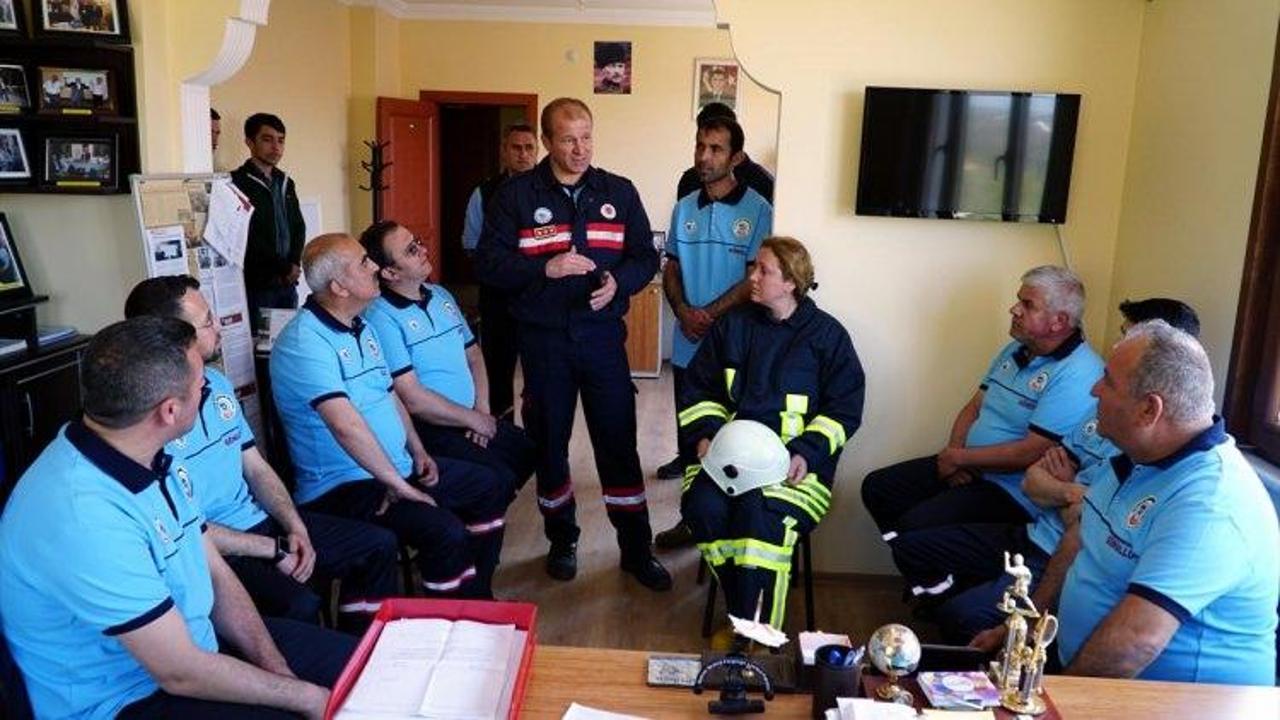 Yangına ilk müdahale için "gönüllü" oldular