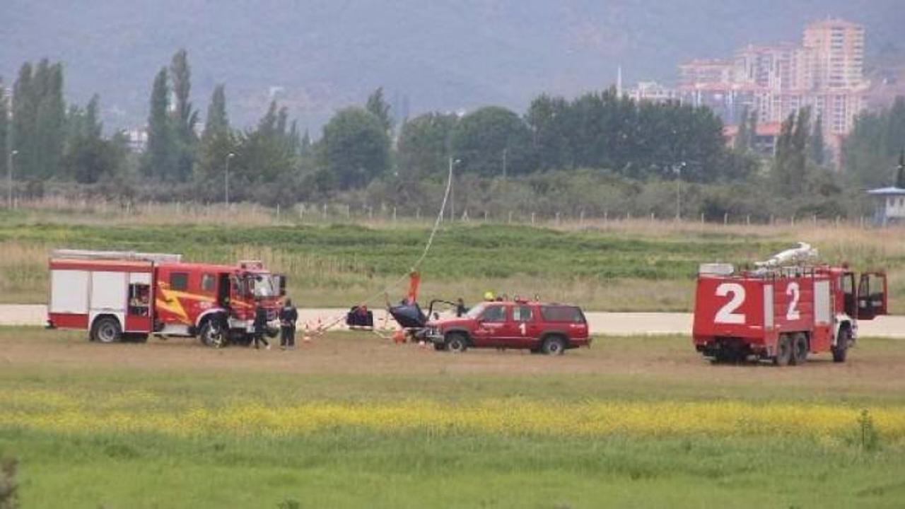 Balıkesir'de 'gyrocopter' kazası