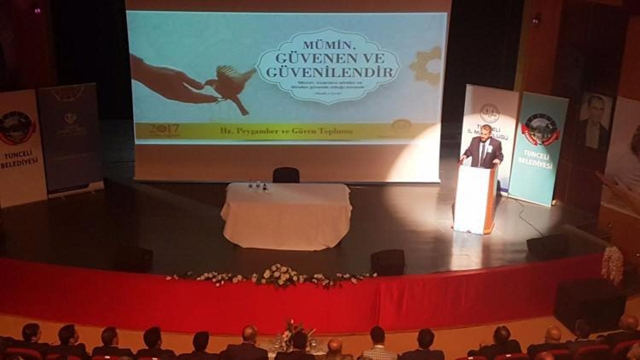 Tunceli'de Kutlu Doğum Programına yoğun ilgi