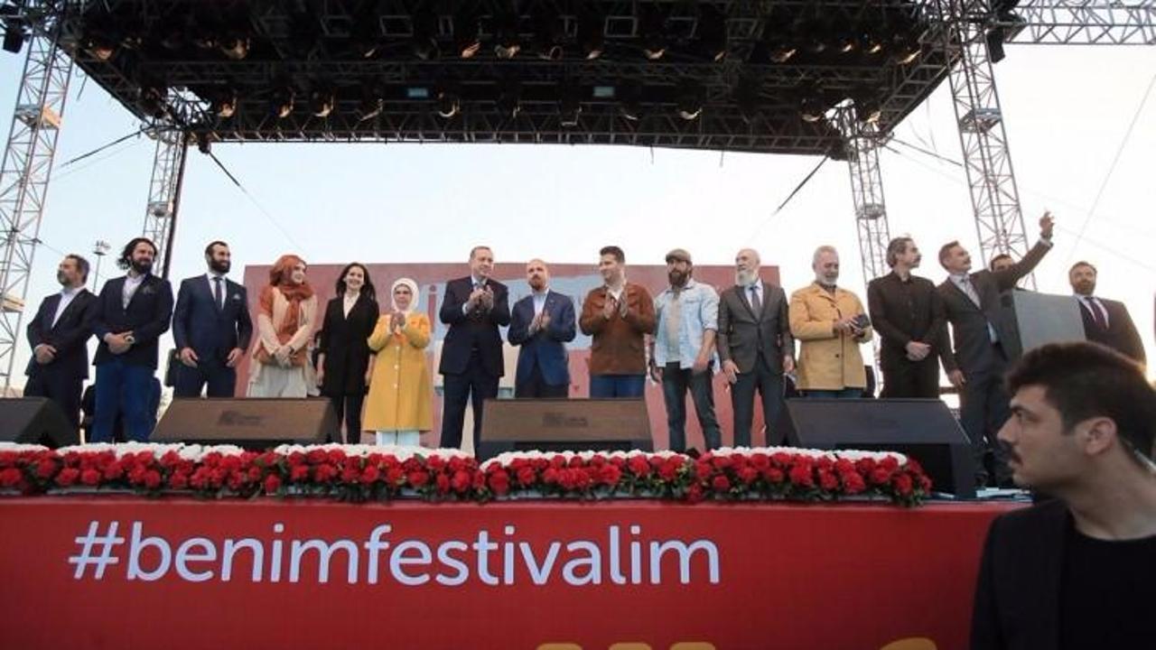 Üç dizinin oyuncuları Erdoğan'la buluştu