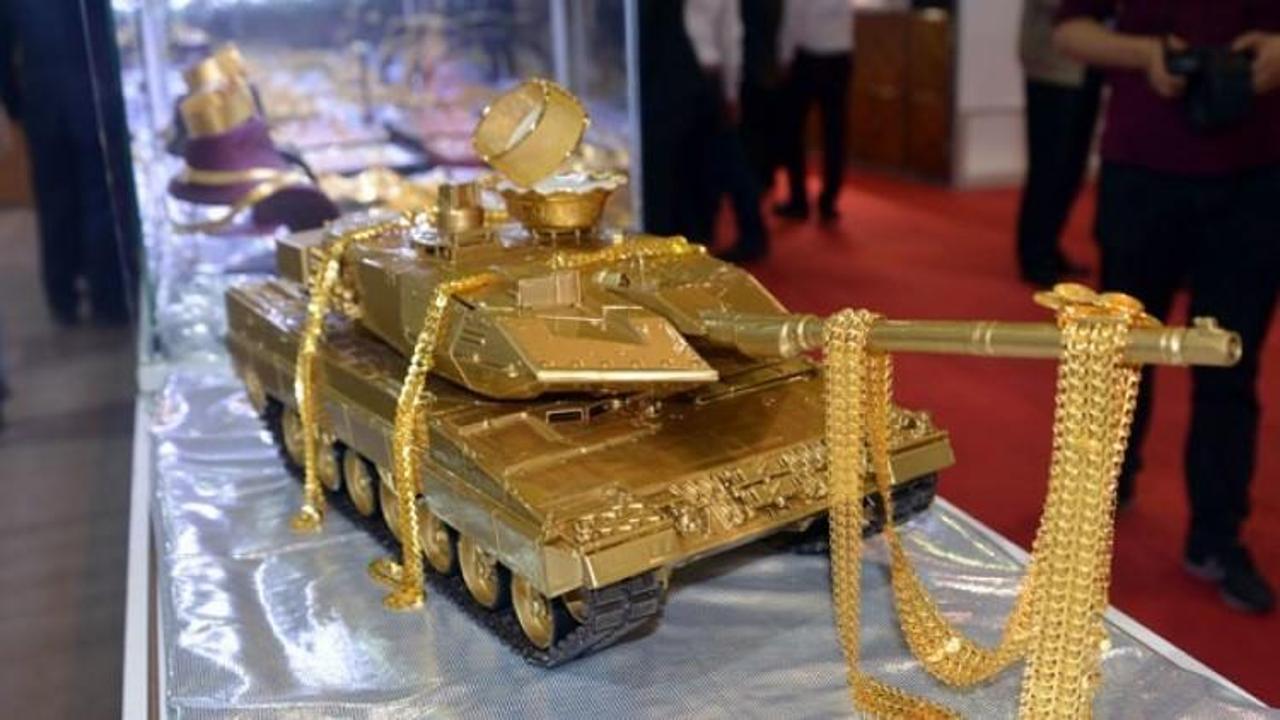 8 kilo altından yapıldı!