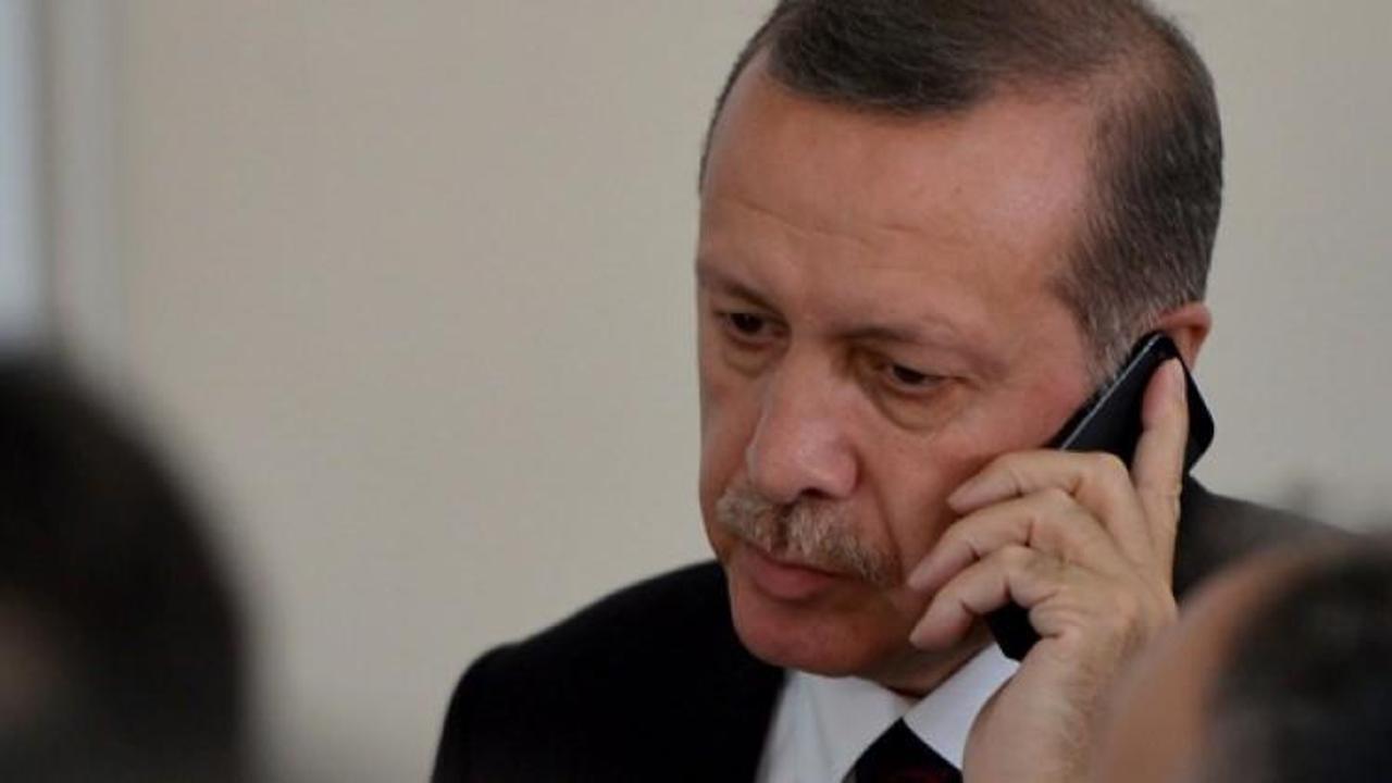 Erdoğan'dan taziye telefonu!