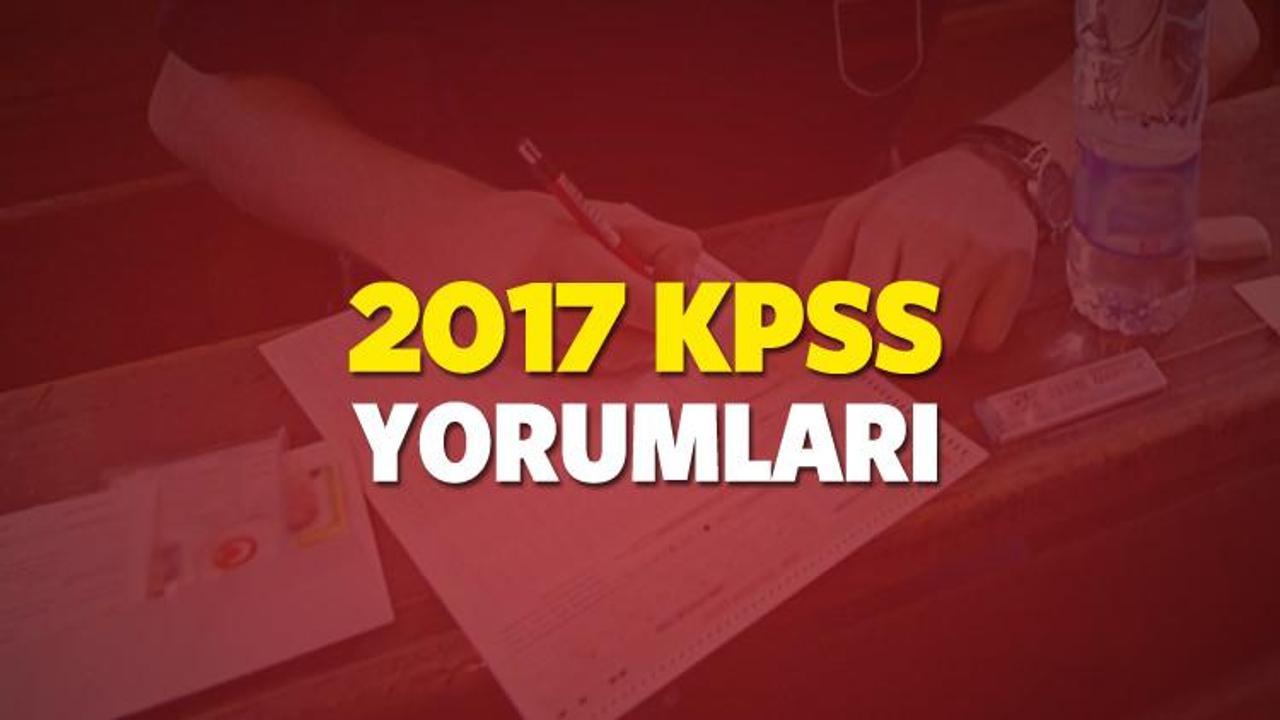 2017 KPSS sınav yorumları! KPSS sınavı zor mu kolay mı? 