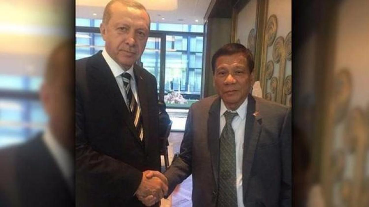 Cumhurbaşkanı Erdoğan Duterte'yle görüştü