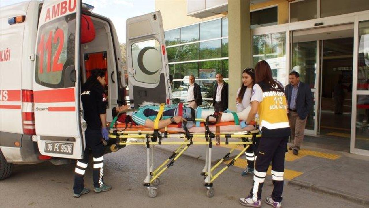 Ankara'da motosiklet kazası: 2 yaralı