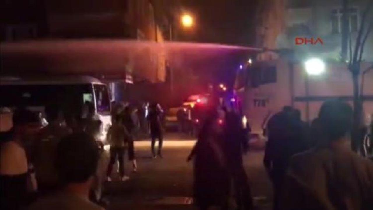 Sultangazi'de çıkan olaylara polis müdahale etti