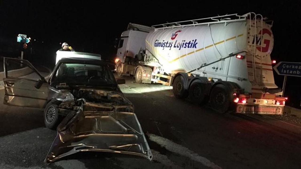 Saray'da trafik kazası