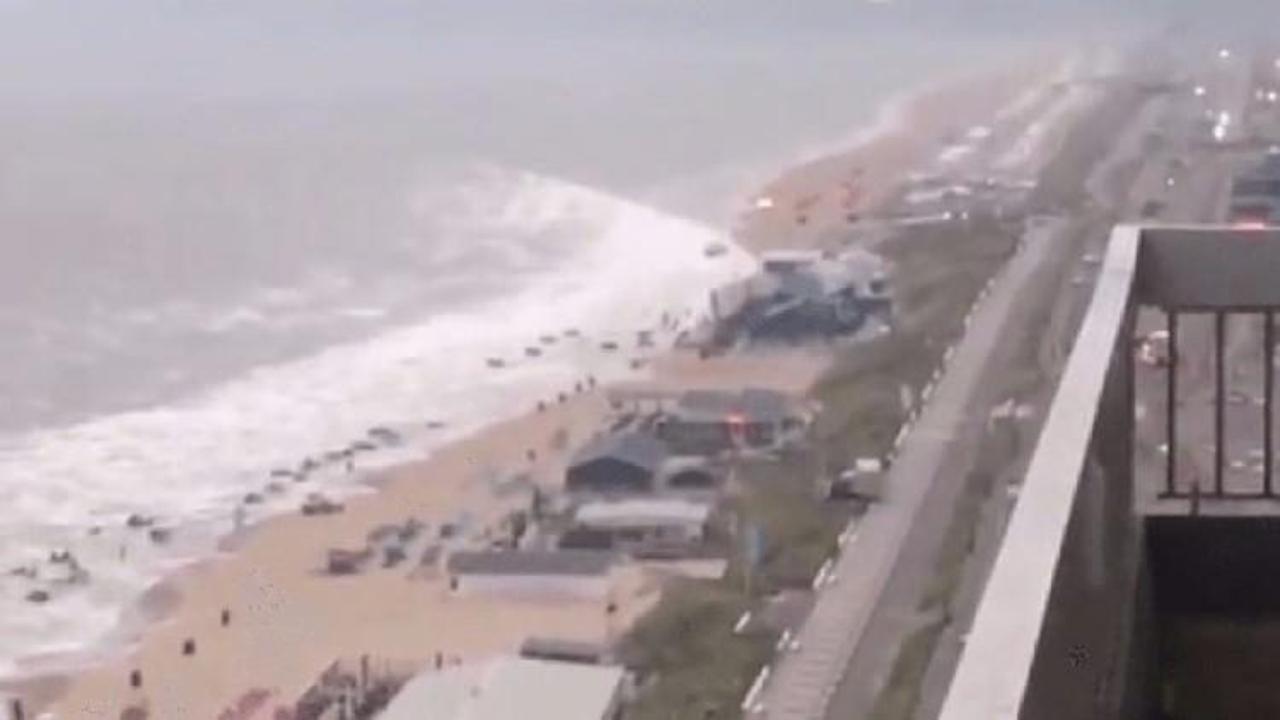 Meteotsunami tüm sahili yerle bir etti!