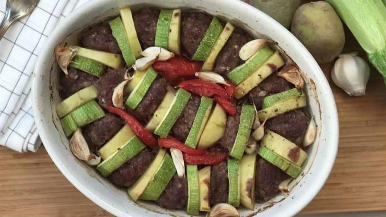 Kabaklı patatesli dizme k&ouml;fte tarifi