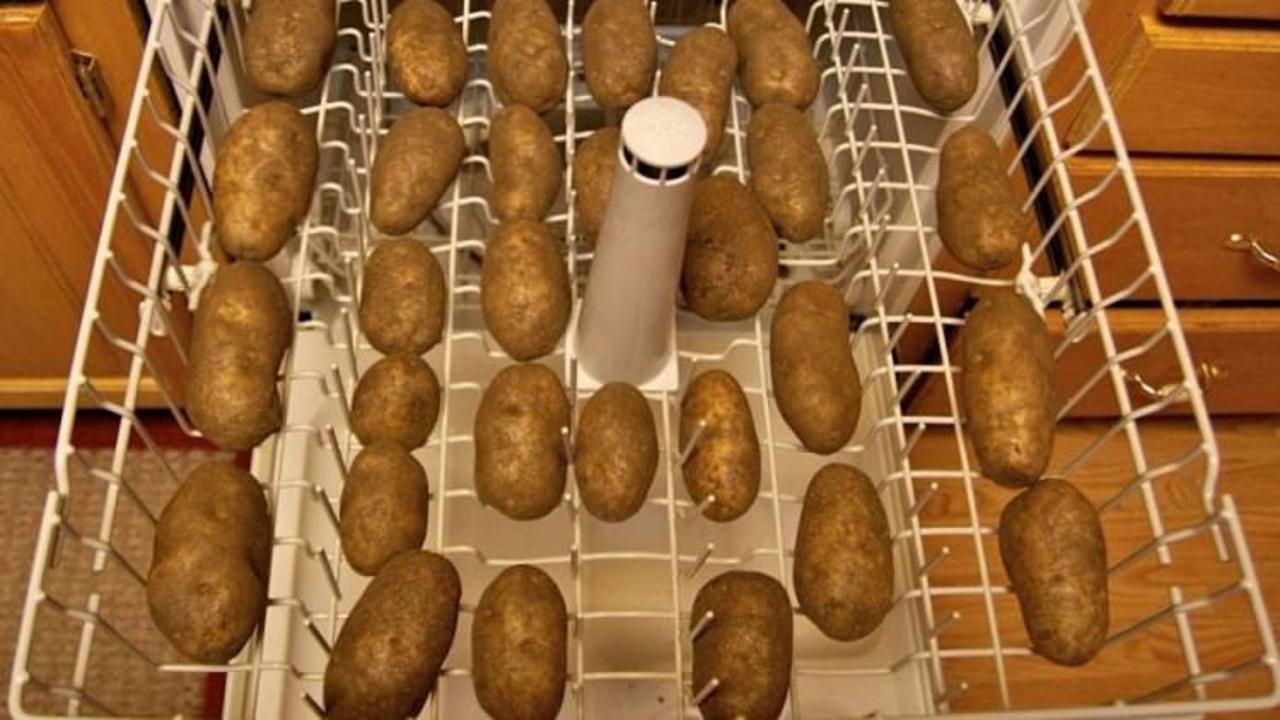 Bulaşık makinesine patates koyarsanız...