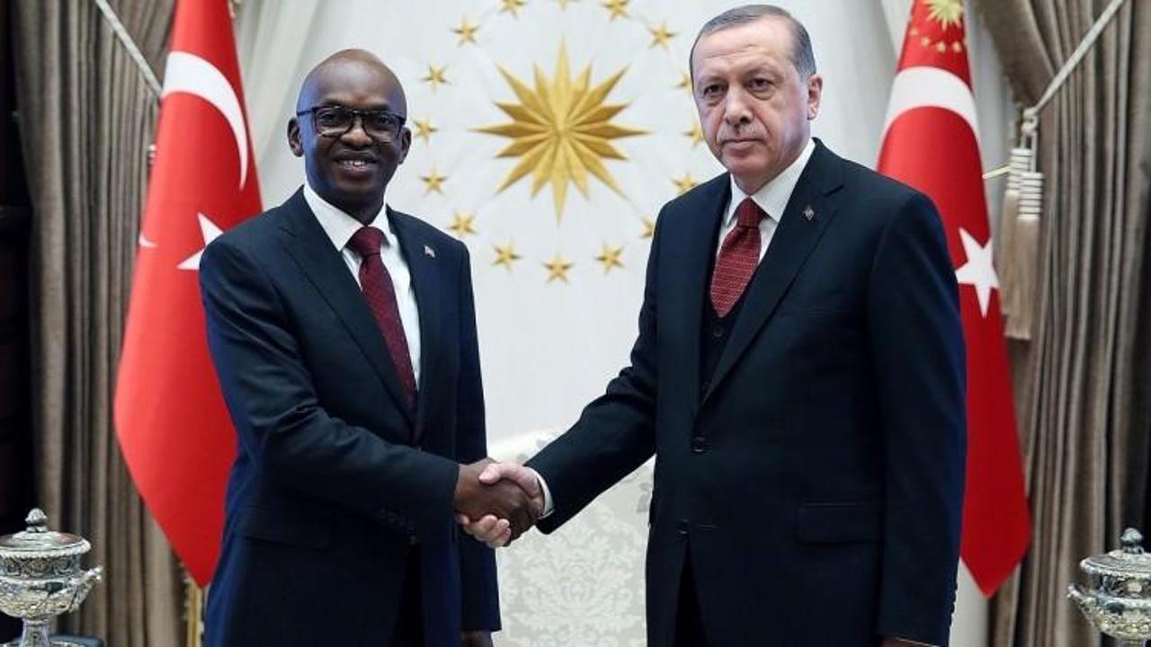 Cumhurbaşkanı Erdoğan Nyamitwe'yi kabul etti