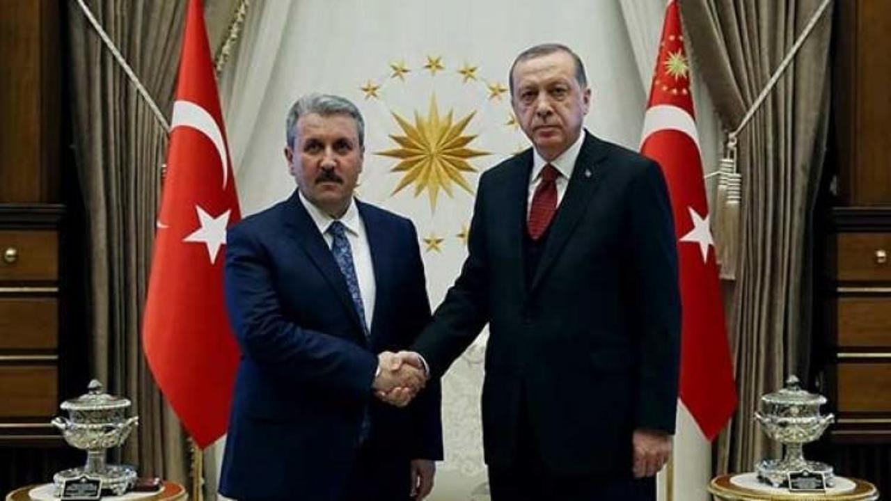 Erdoğan, BBP lideri Destici'yle görüştü