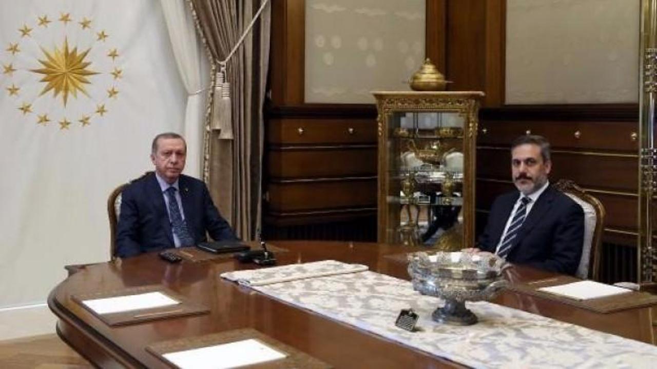 Erdoğan Hakan Fidan'ı kabul etti 
