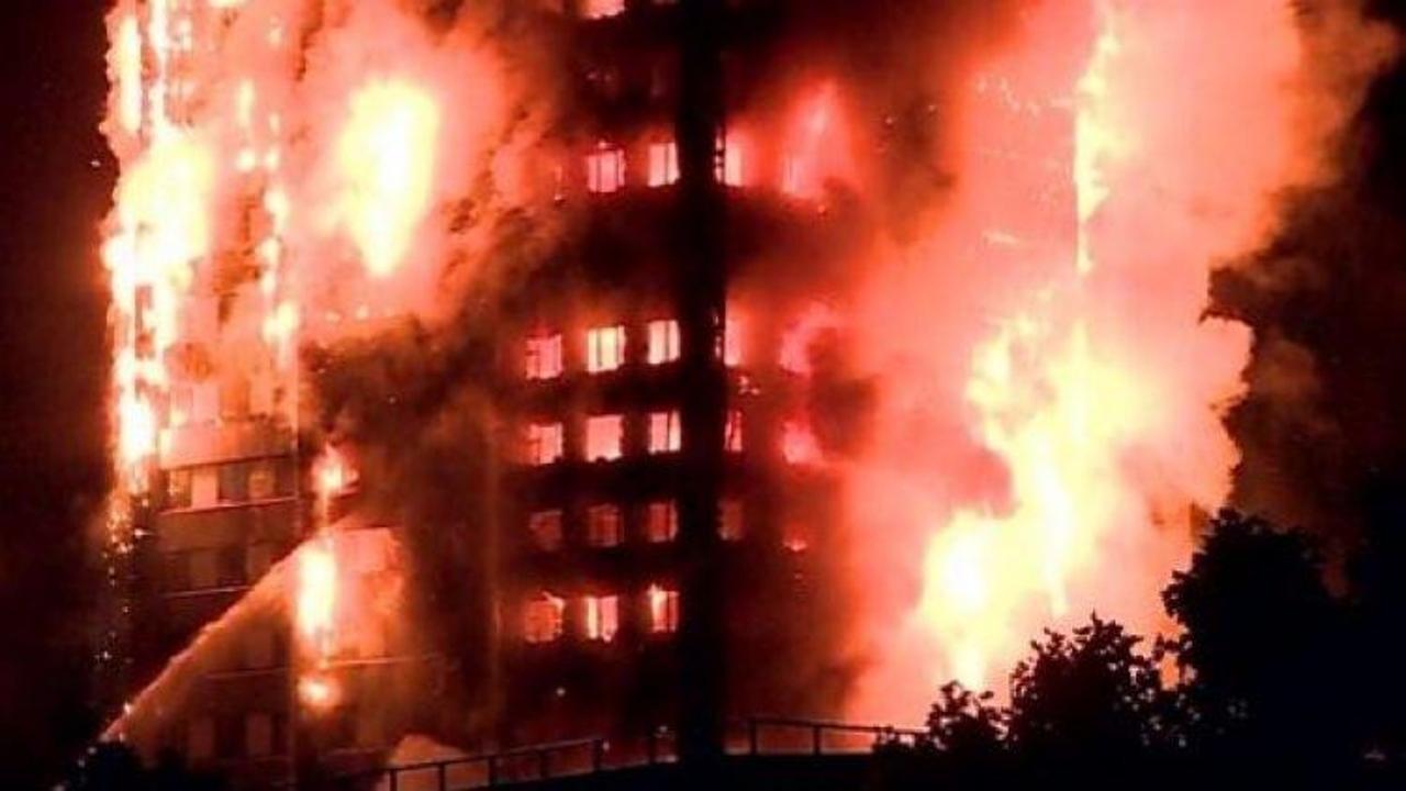 Londra'da 5 büyük binada yangın tahliyesi