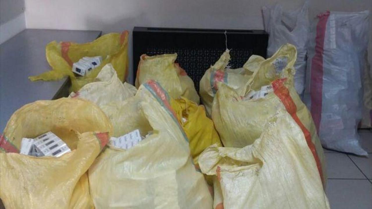 Samsun'da 8 bin 150 paket kaçak sigara ele geçirildi