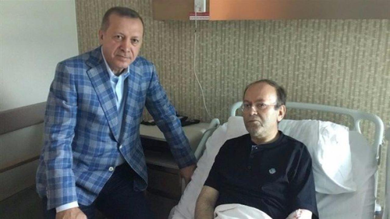 Erdoğan, felç geçiren Yusuf Kaplan'ı ziyaret etti