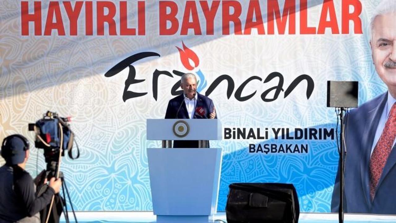 Başbakan Yıldırım Erzincan'da konuştu