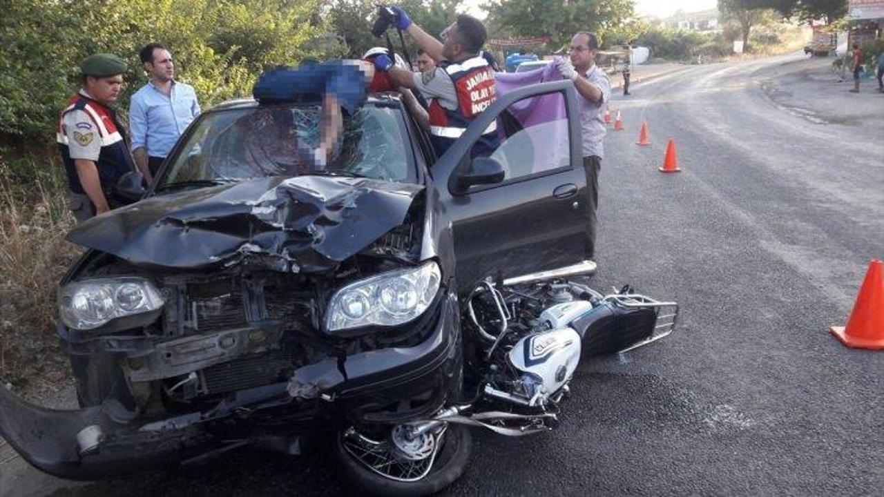 Aydın'da otomobil ile motosiklet çarpıştı: 1 ölü