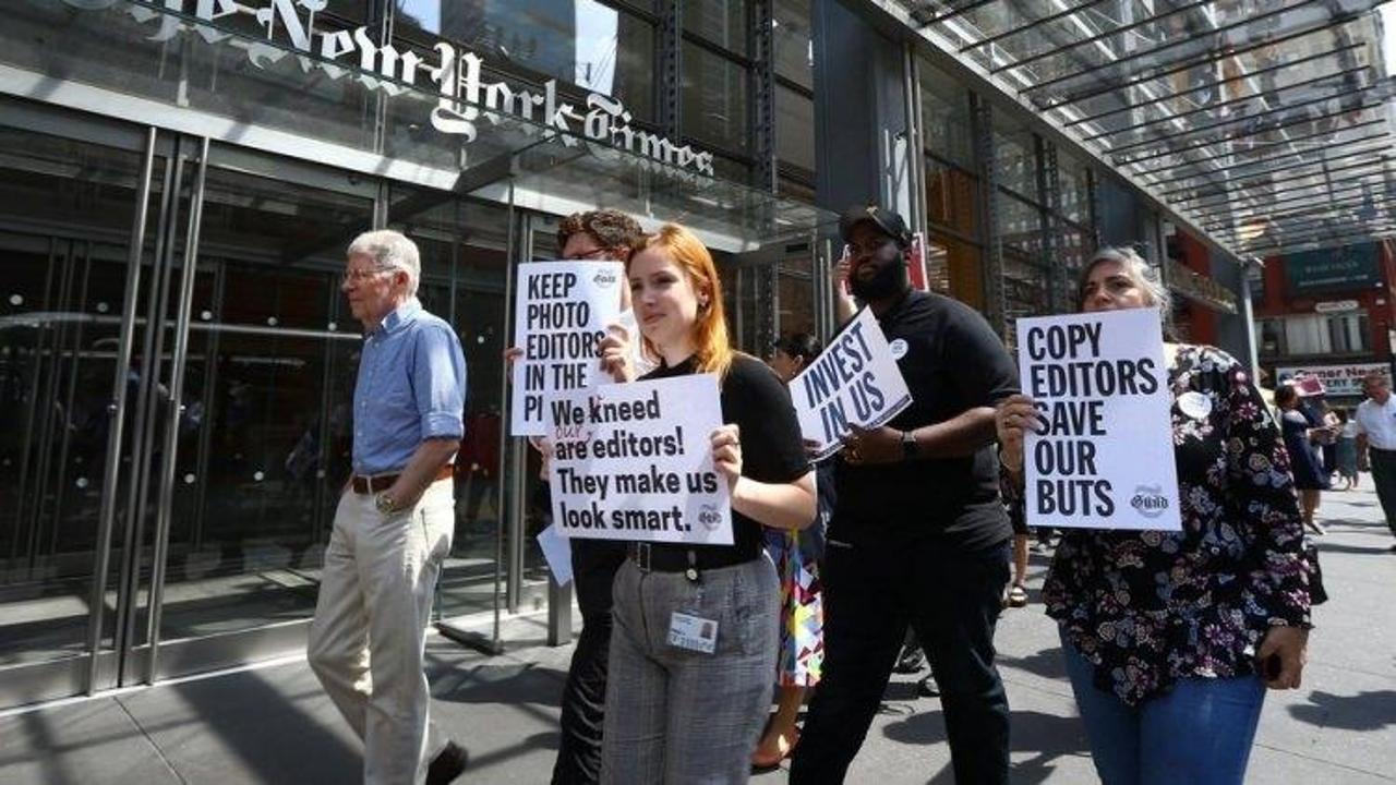 NYT'a şok! Gazeteciler işi durdurdu