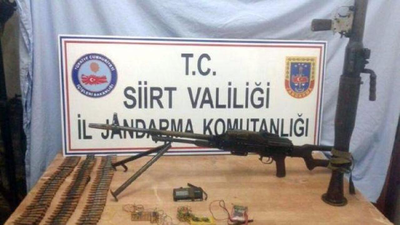 Siirt'te PKK cephaneliği ele geçirildi