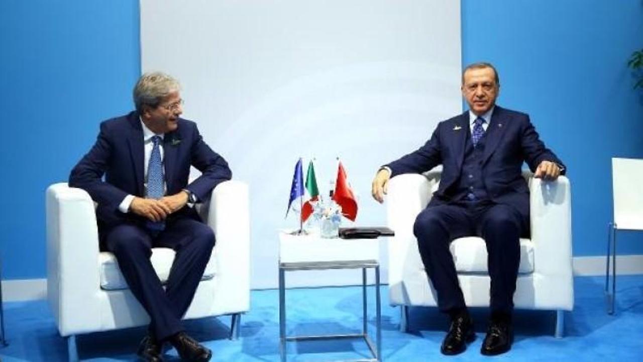Erdoğan, İtalya Başbakanı Gentiloni'yle buluştu