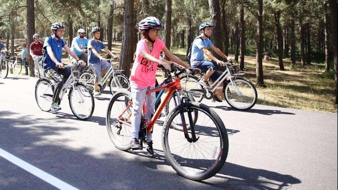  Şamlar Tabiat Parkı bisiklet parkuru a&ccedil;ıldı